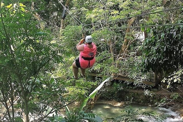 Climb and Zipline Over Dunns River Falls